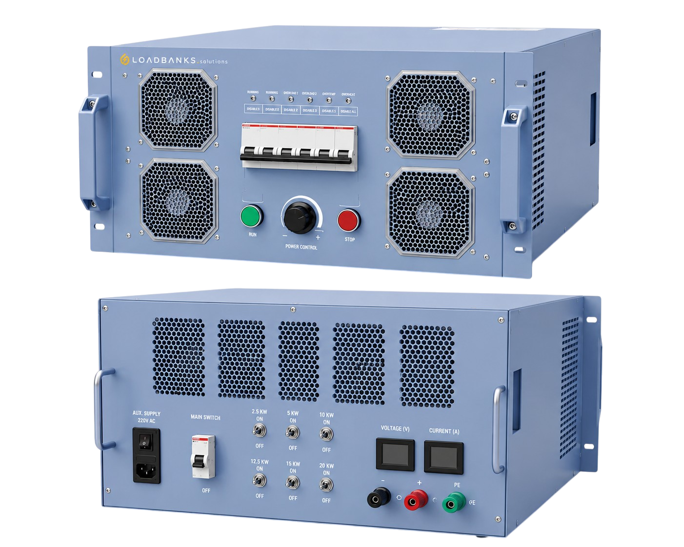 19 Zoll Rack-Mount Air Cooled Load Bank